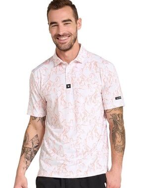 Bad Birdie Men’s Wild Horses Golf Polo Large
